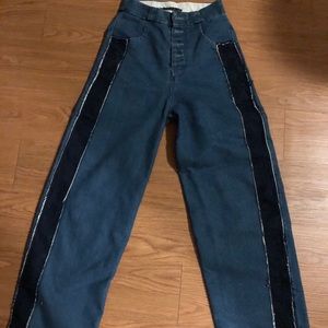 High waist blue jean